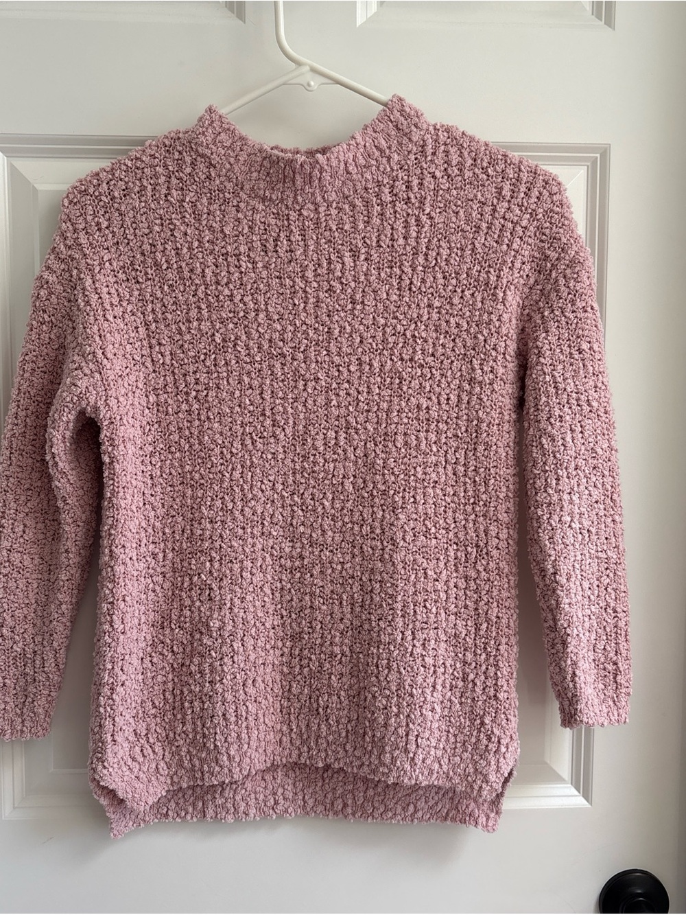 Kids Cozy Pink Textured Sweater